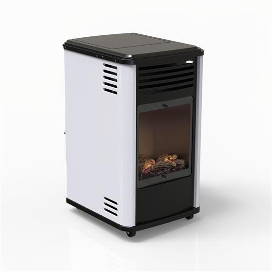 Manhattan 3.4kw Heater in White | Mariner Gas